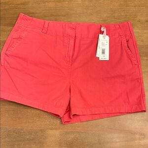 Vineyard Vines New Sz 14 Sailor Red 3.5” Herringbone Shorts
